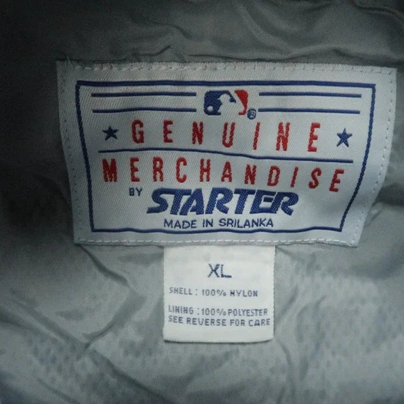 VINTAGE Kansas City Royals Jacket Men XL Blue Gray Starter Full Zip Windbreaker